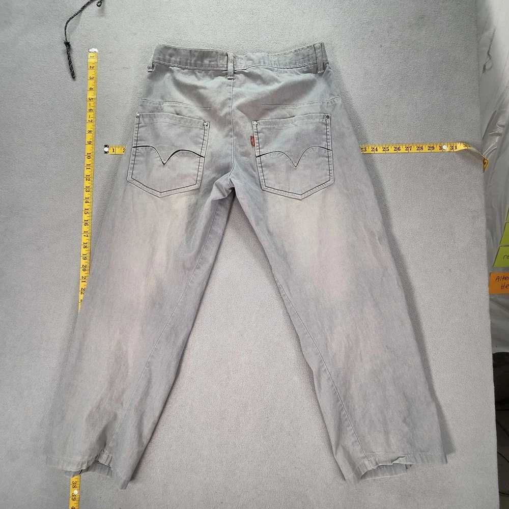 VTG Levis Engineered Jeans Mens Lightweight Gray Denim Relaxed Fits 30x27
